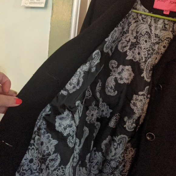 Betsey Johnson Corset Fit and Flare Wool Coat - Picture 8 of 13